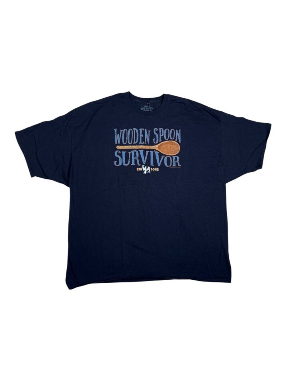 Vintage Big Dogs T-Shirt “Wooden Spoon Survivor” Size 4XL Funny